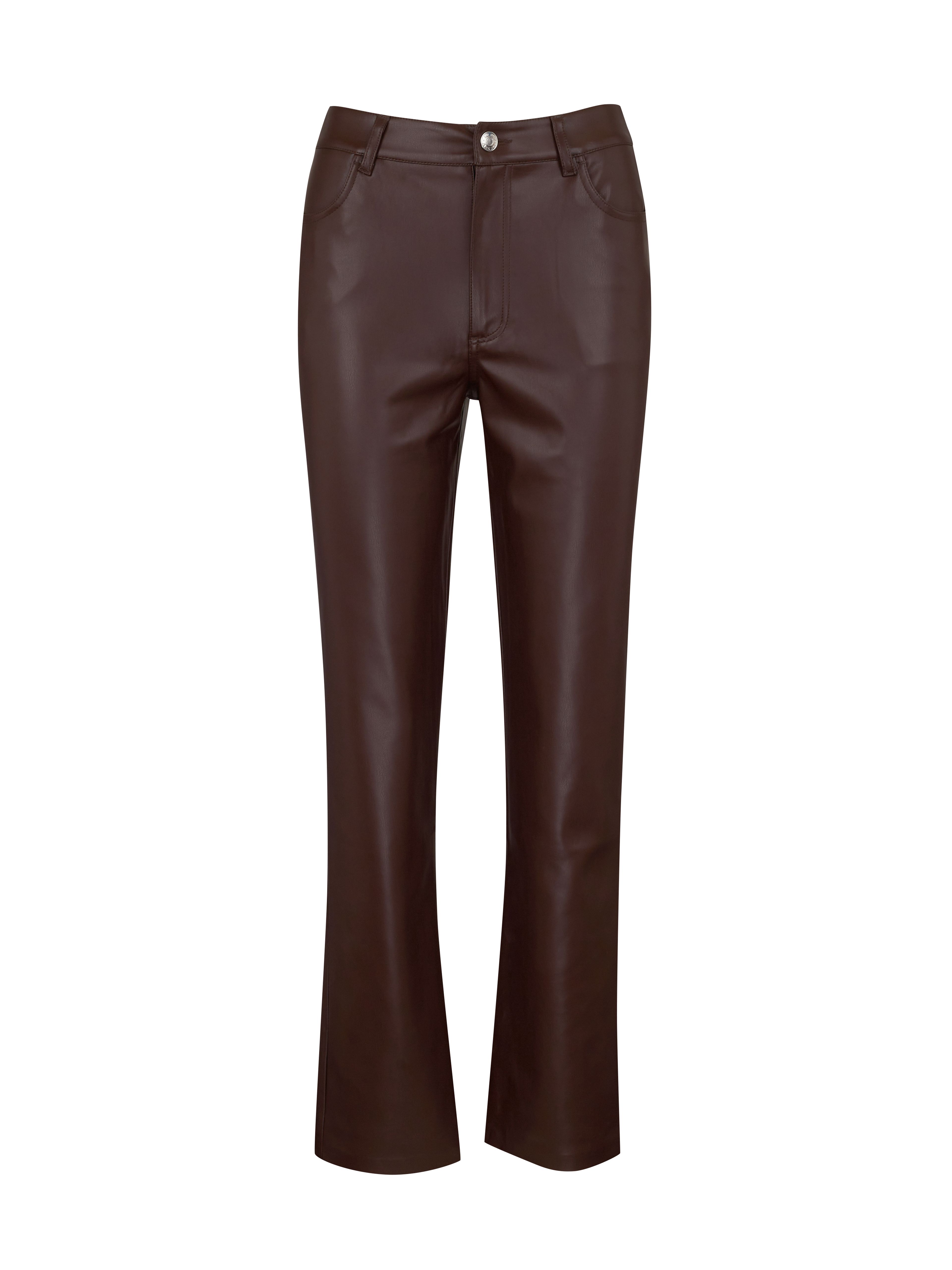 Braune Damen Lederhose ORSAY