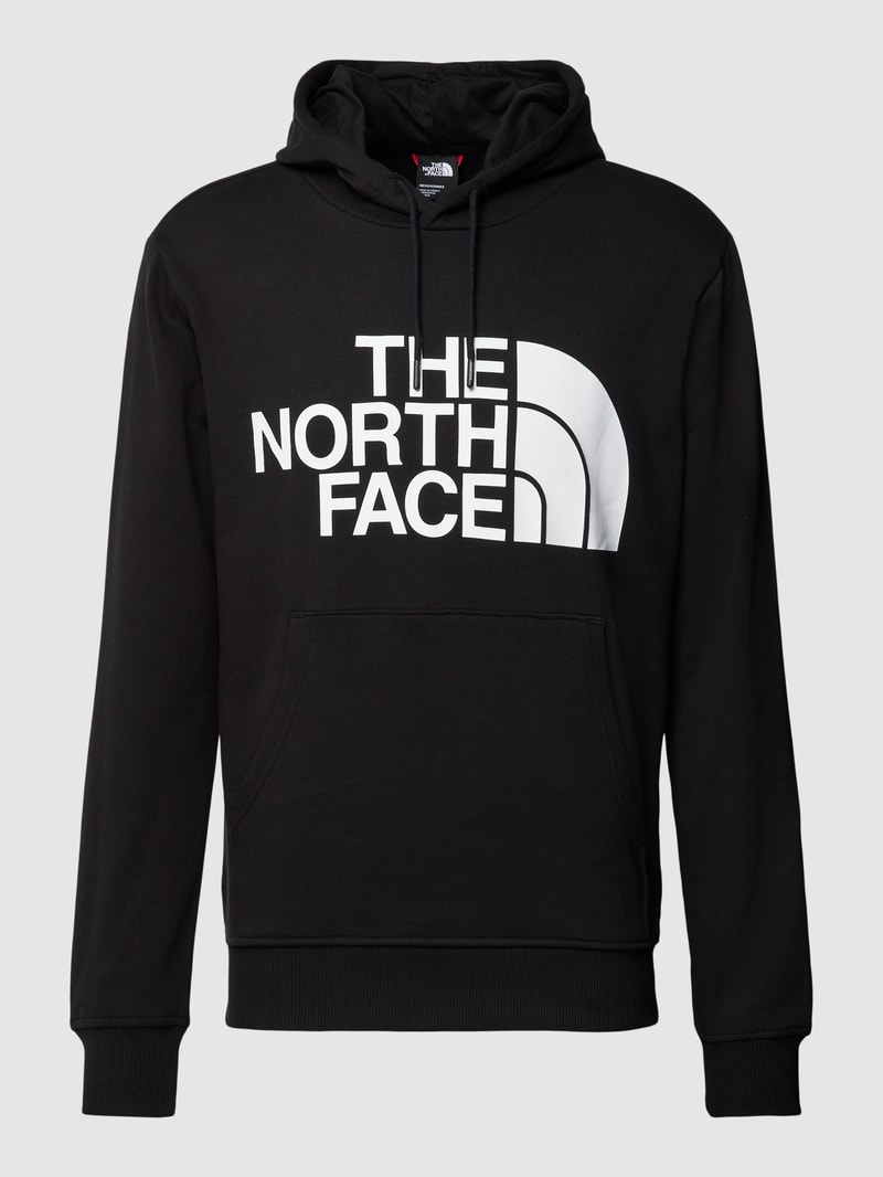 Hoodie mit Logo-Print Modell 'STANDARD' in schwarz