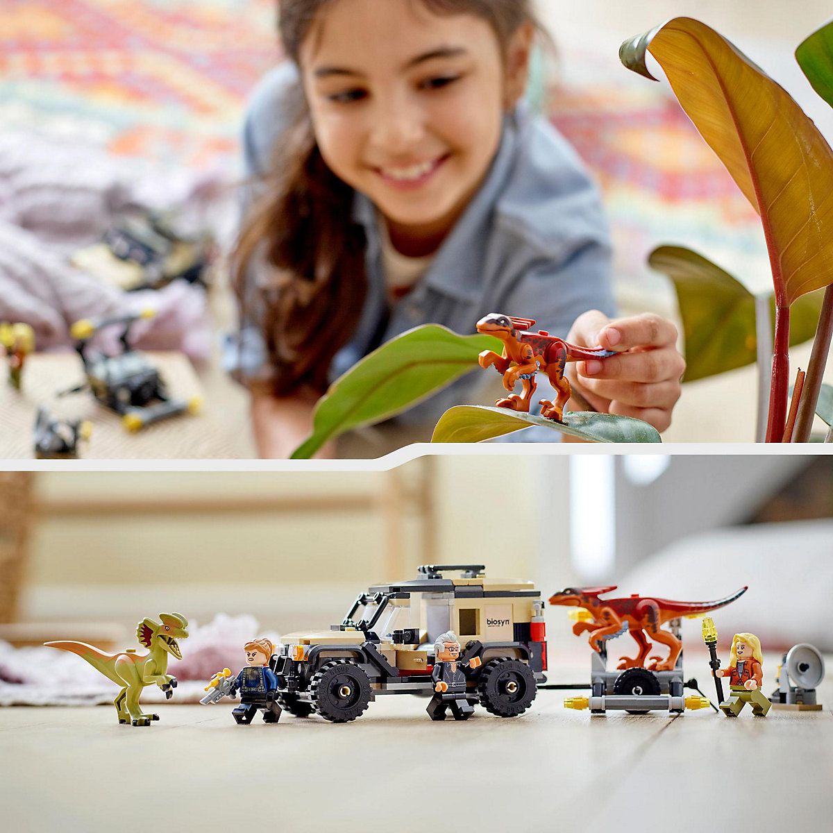 LEGO® Jurassic World 76951 Pyroraptor & Dilophosaurus Transport