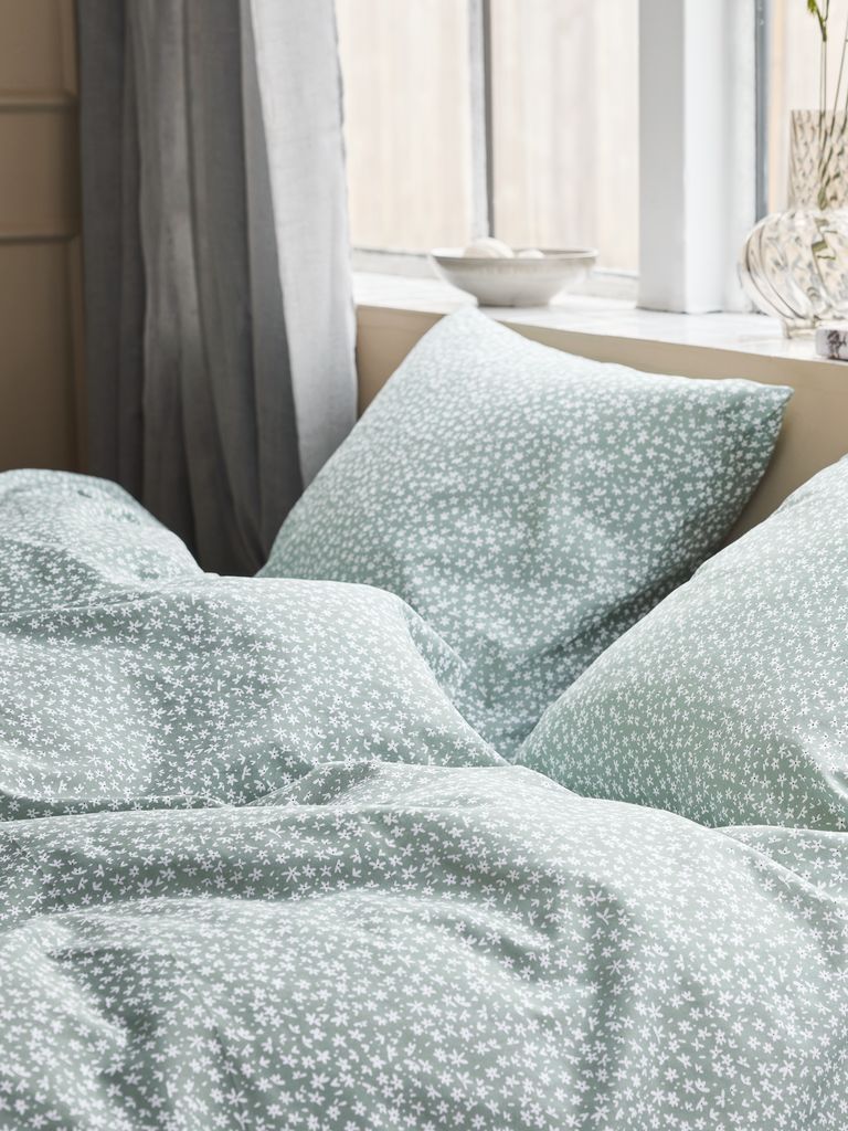 HANNA basic bedding HANNA 140x200 green