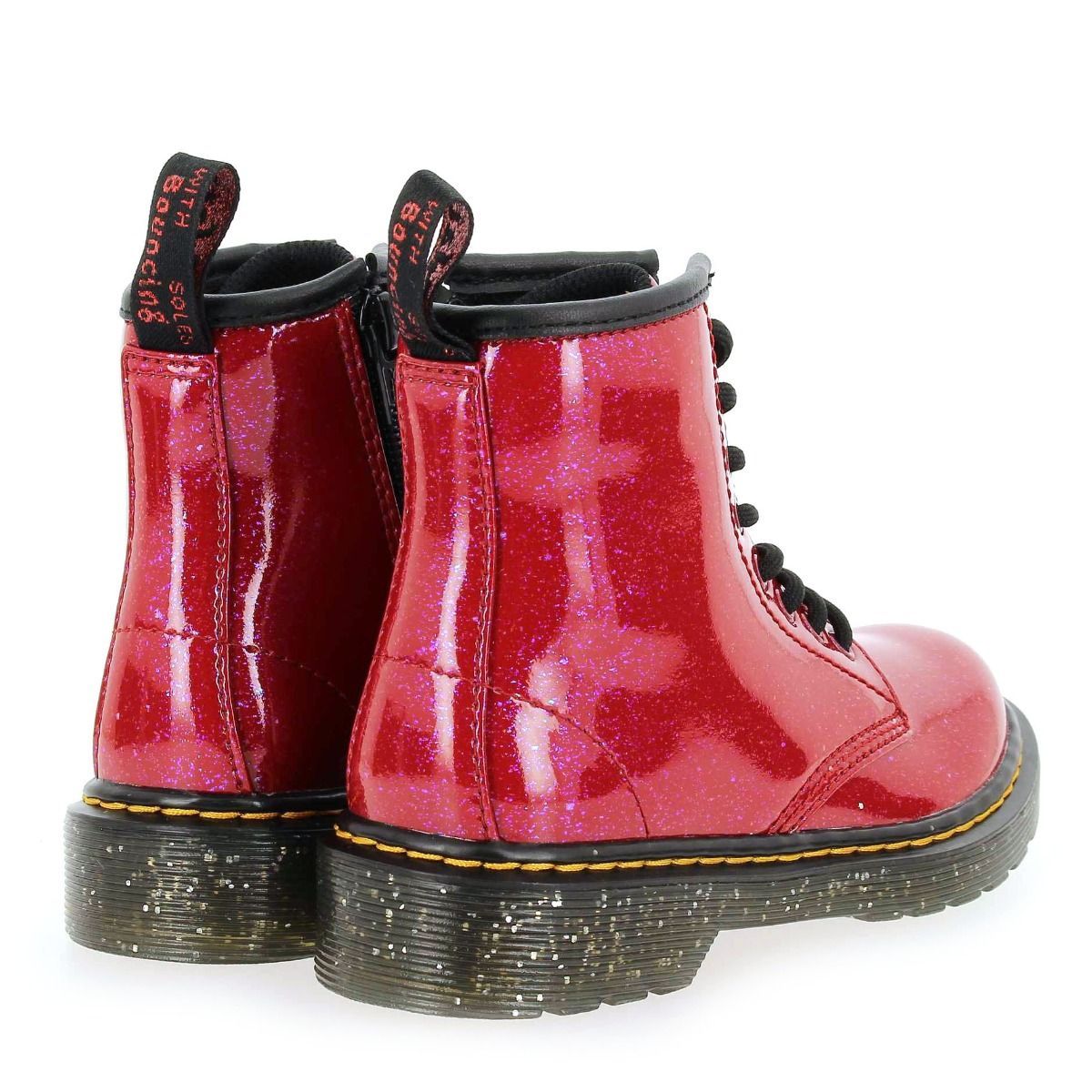 Dr Martens  1460 COSMIC GLITTER - Rouge Brillant