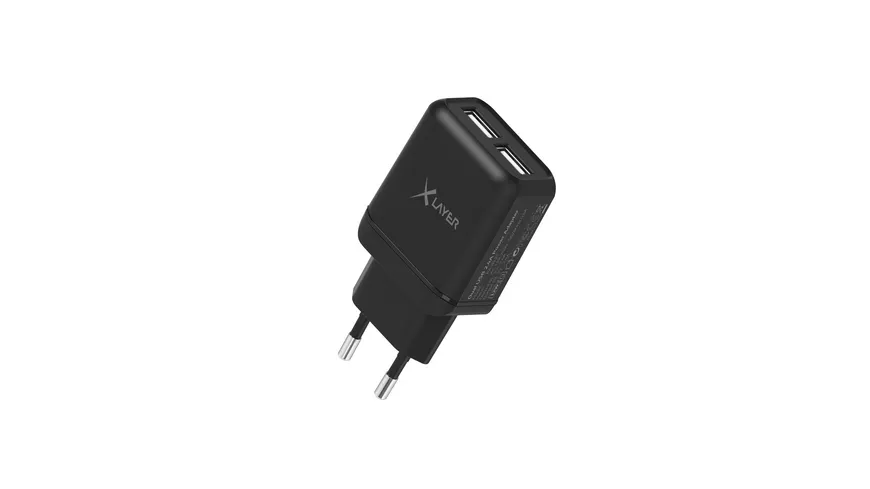 Xlayer Ladegerät Dual USB 5V/2.4A Black