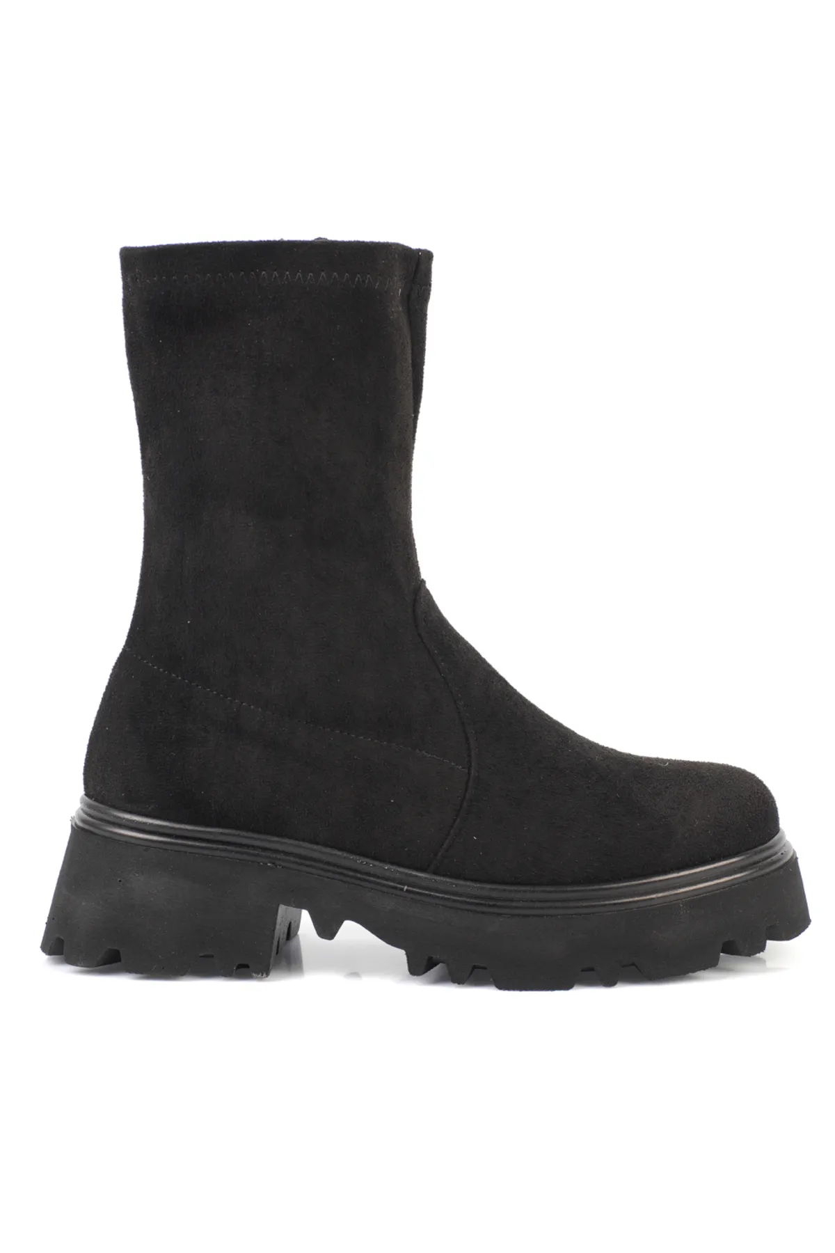 Capone Outfitters  Damenstiefel mit runder Zehenpartie, Stretch und seitlichem Reißverschluss