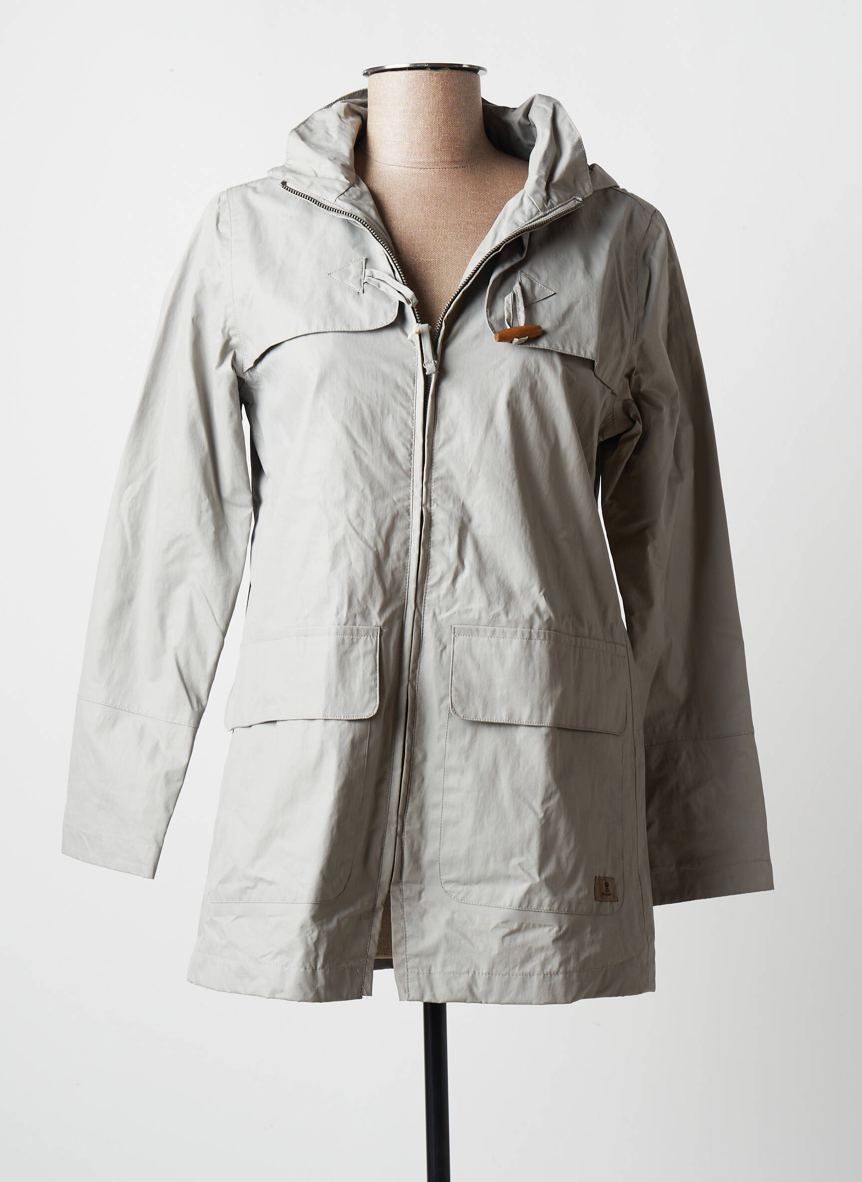 Mousqueton Coupe Vents Femme couleur gris
