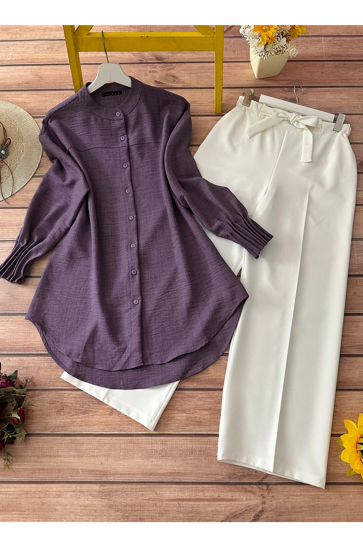 MODAQU  Zweiteiler - Lila - Regular Fit