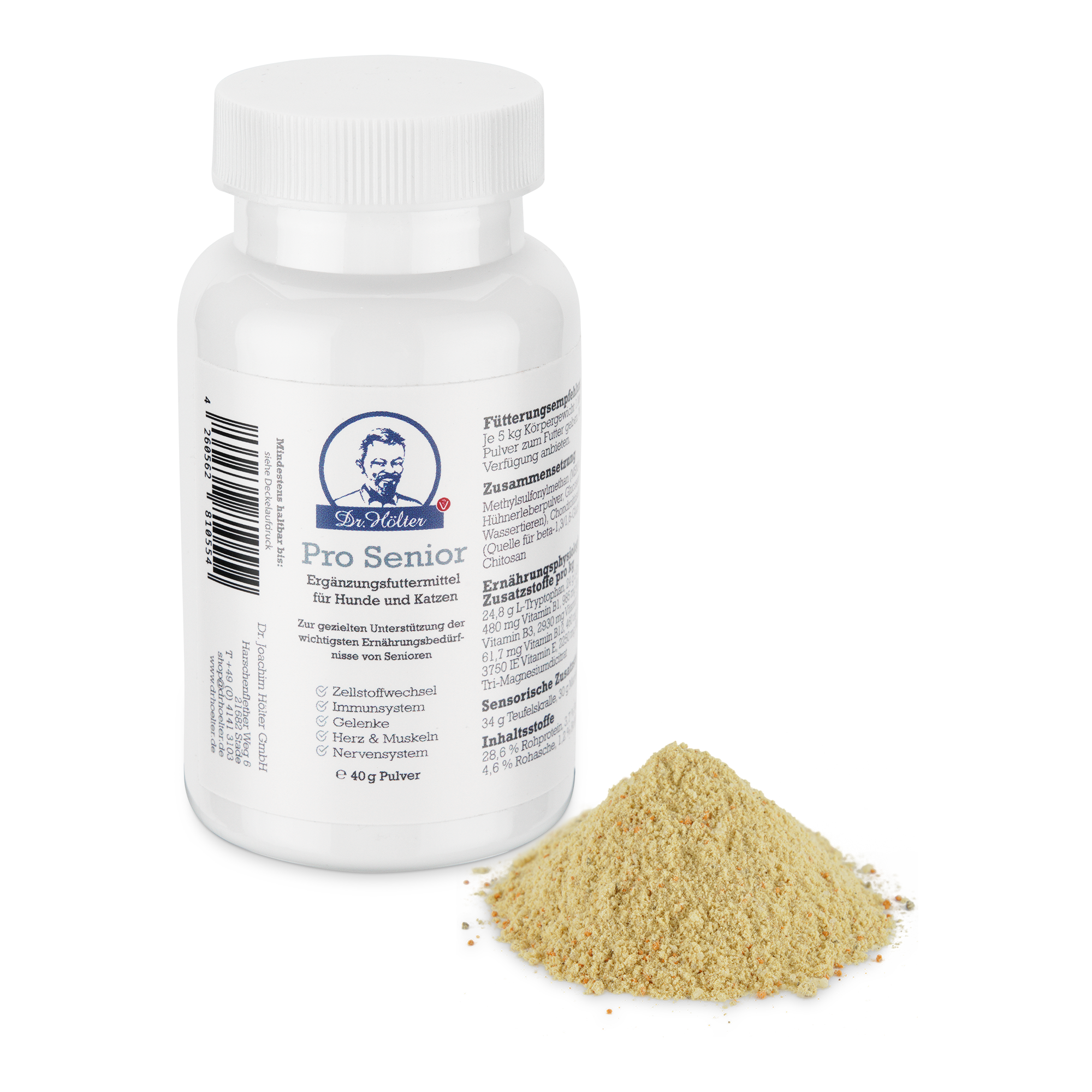 Dr. Hölter Ergänzungsfutter & Aufzucht Dr. Hölter Pro Senior Pulver 40 g