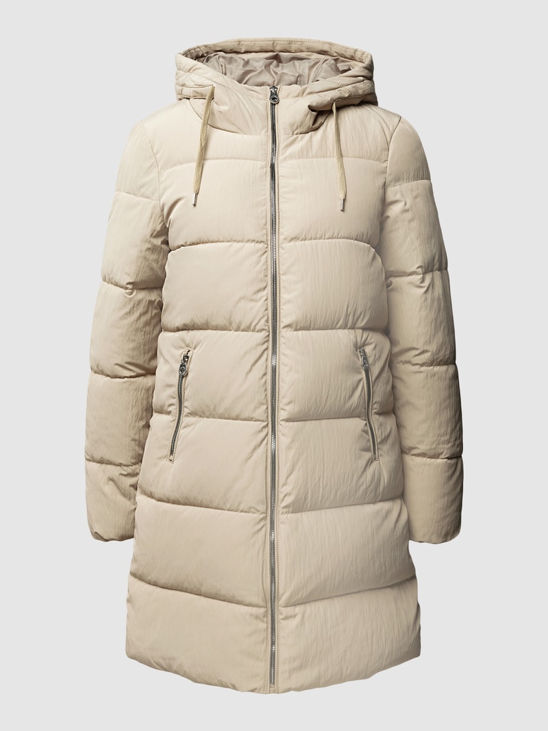 Steppjacke mit Kapuze Modell 'DOLLY' in taupe
