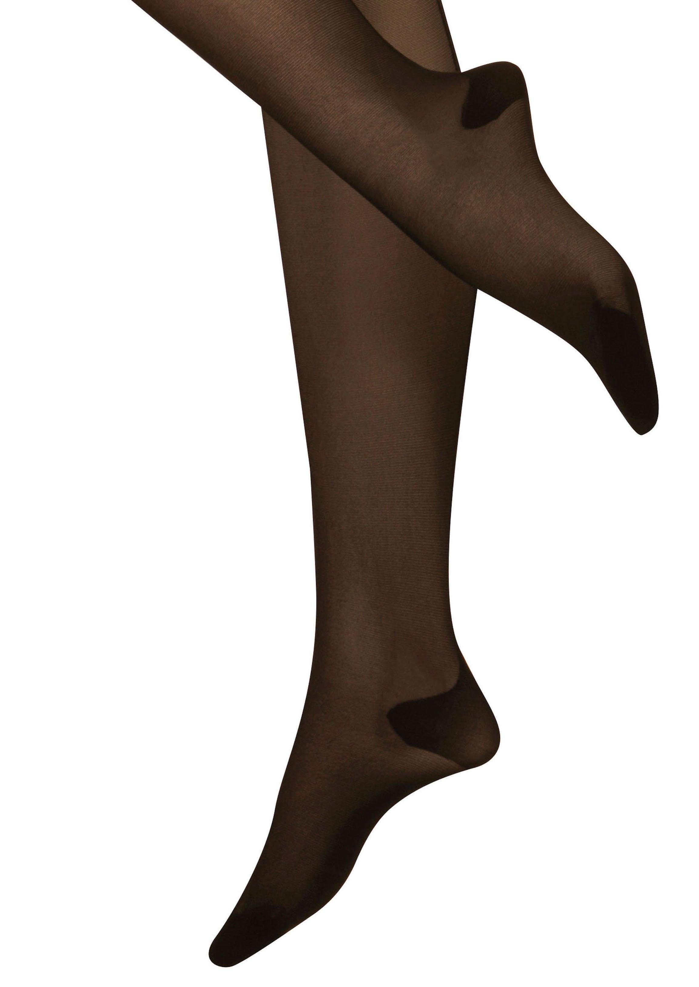 Die Strumpfmacher Ouvert Strumpfhose 20 DEN mit floralem Panty und Hochnaht