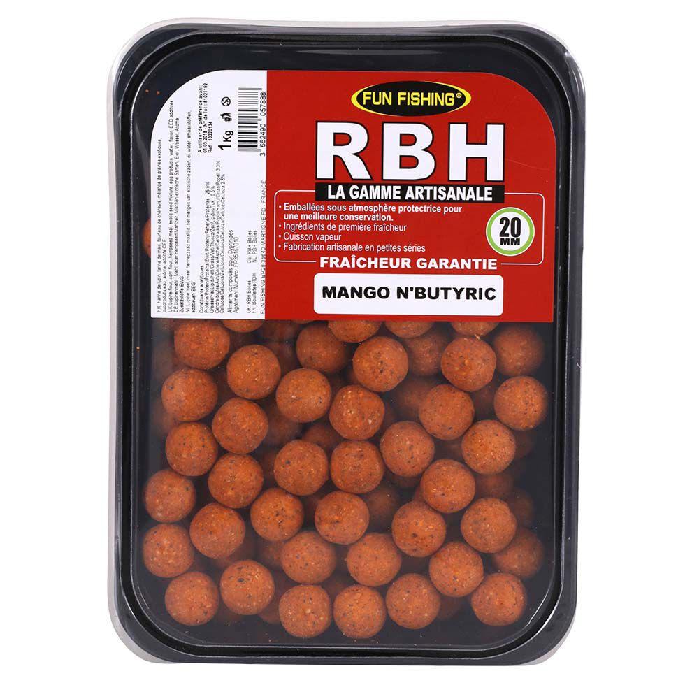 Boilies Fun Fishing RBH Boilies Mango N'Butiric 800g