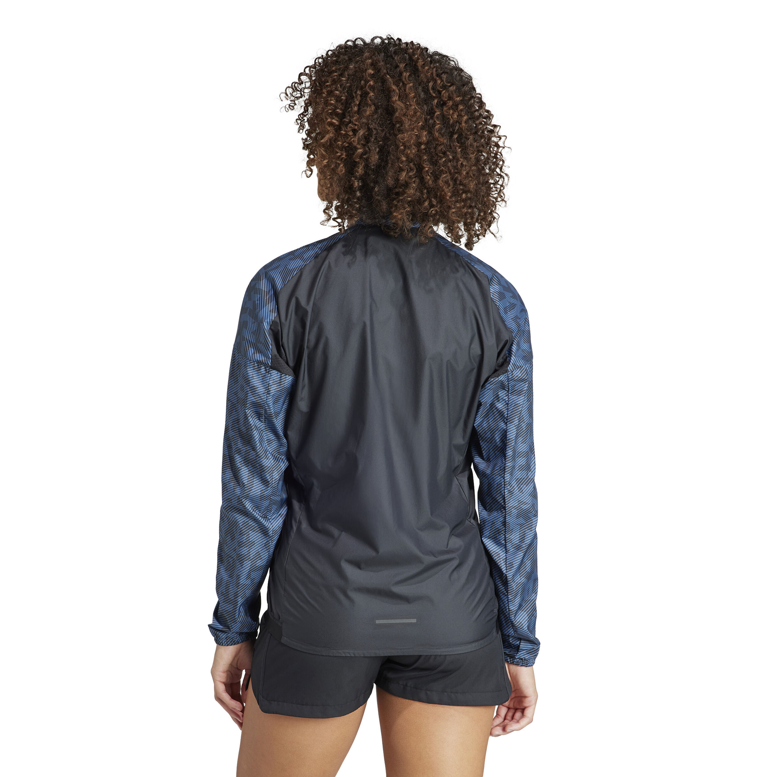 Terrex Trail Wind Laufjacke Damen - Grau, Schwarz