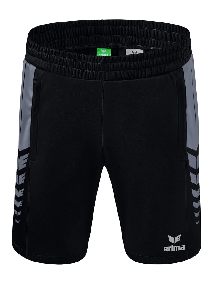 erima Six Wings Shorts in schwarz/slate grey günstig kaufen