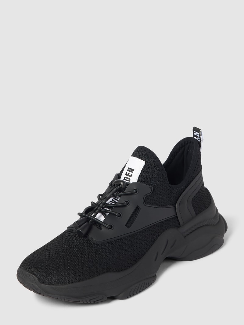 Sock-Sneaker mit Label-Patch Modell 'MATCH' in schwarz