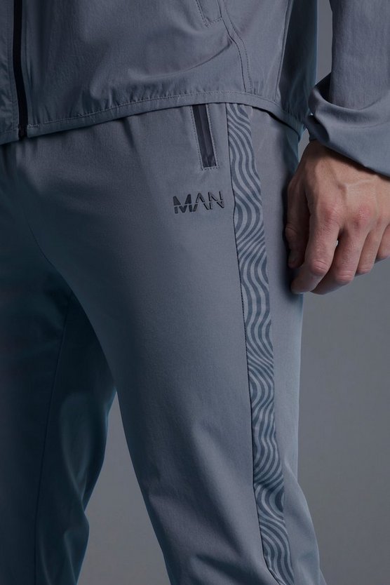 Man Active Skinny Jogginghose mit Print