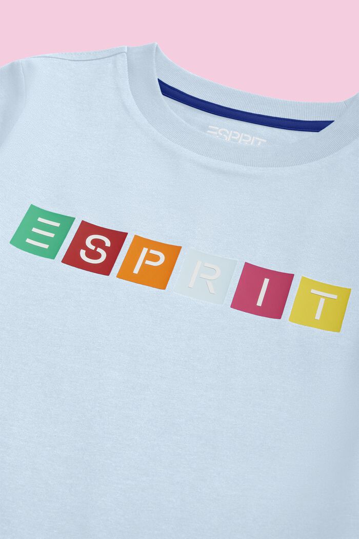 T-Shirt aus Bio-Baumwolle mit geometrischem Logo