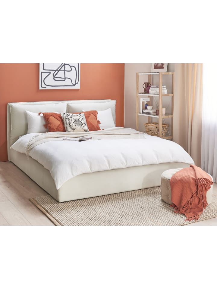 Beliani Doppelbett BAJONNA in Weiß - (W) 204 x (H) 102 x (L) 235 cm günstig kaufen onesize