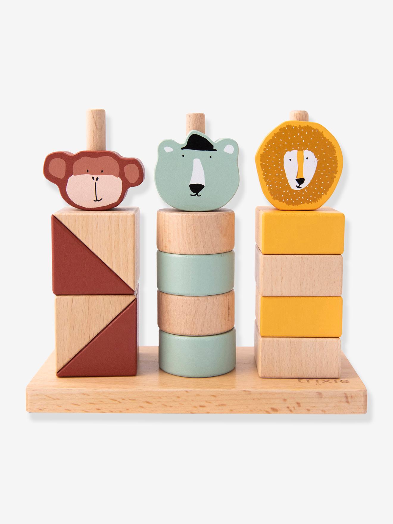 Trixie Baby Tier-Stapelspiel TRIXIE aus Holz - mehrfarbig