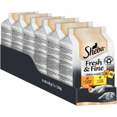 Megapack Sheba Fresh & Fine Frischebeutel 12 x 50 g