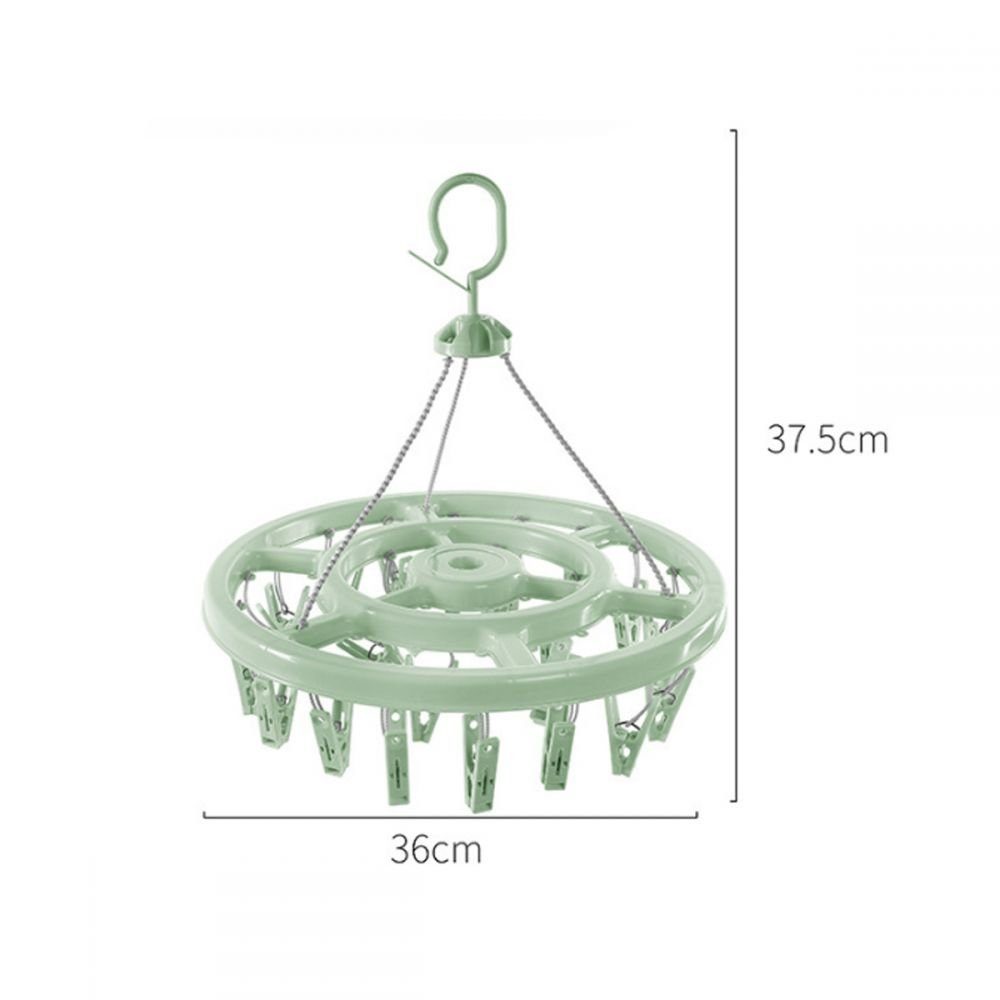 Bizaical Wäscheständer Wäschebügel mit 24 Clips,faltbarer Wäscheständer,für Socken,BHs