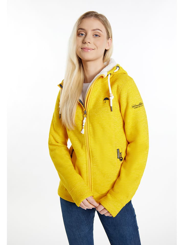 Schmuddelwedda Fleecejacke in Gelb günstig kaufen