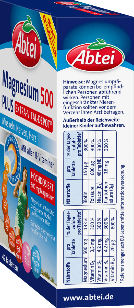 Magnesium 500 plus 42 St, 61 g
