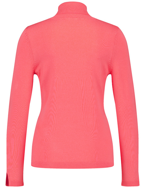 Rollkragenpullover mit Armschlitzen