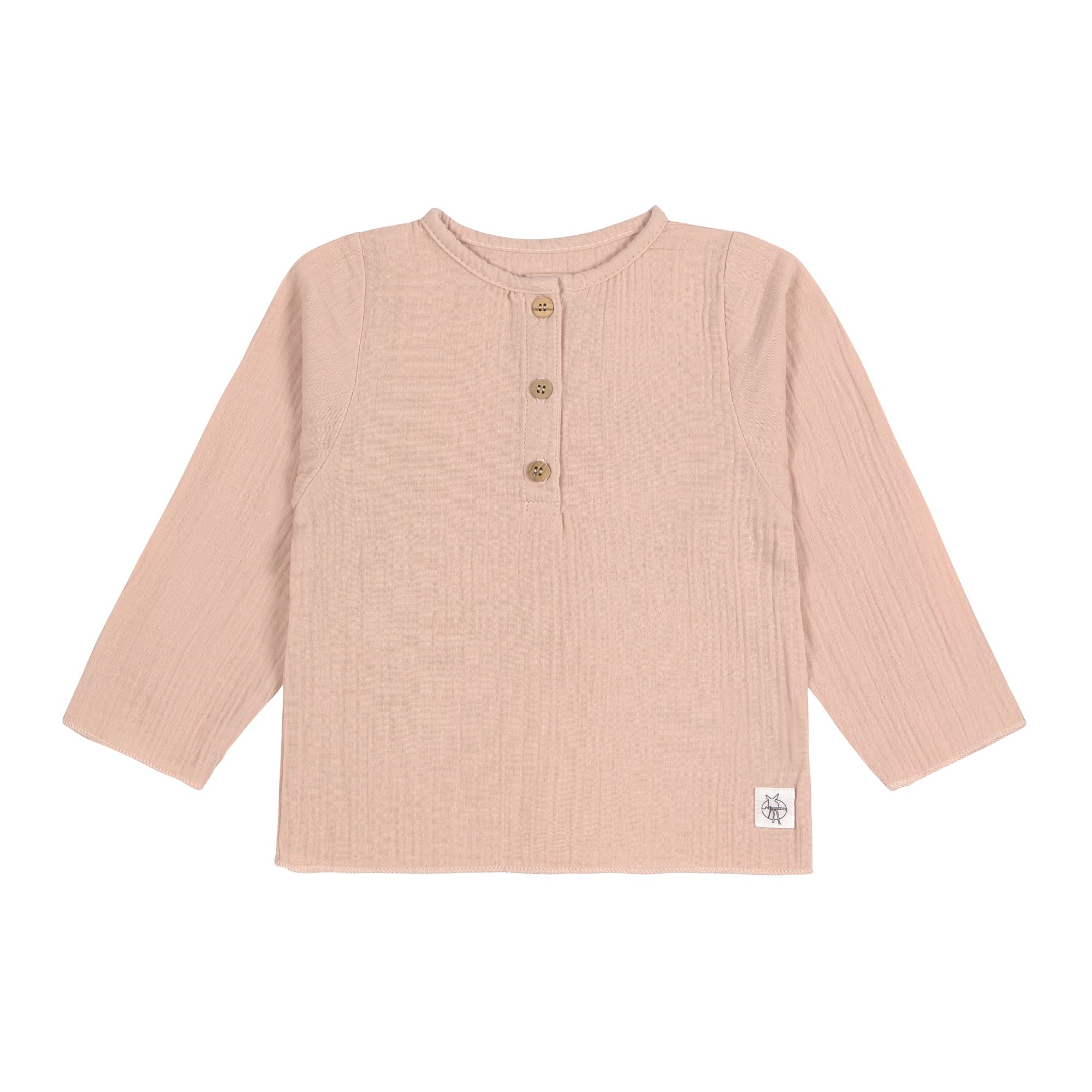 Baby Langarmshirt - Bio Baumwolle, Rosa