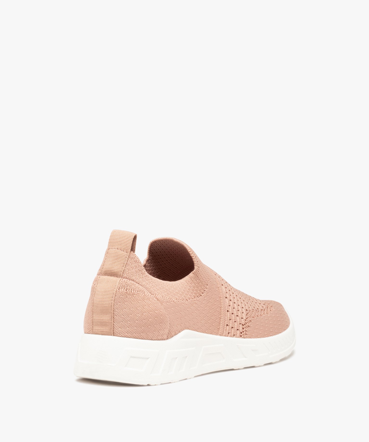 Baskets femme extra souples en maille unie rose | GEMO