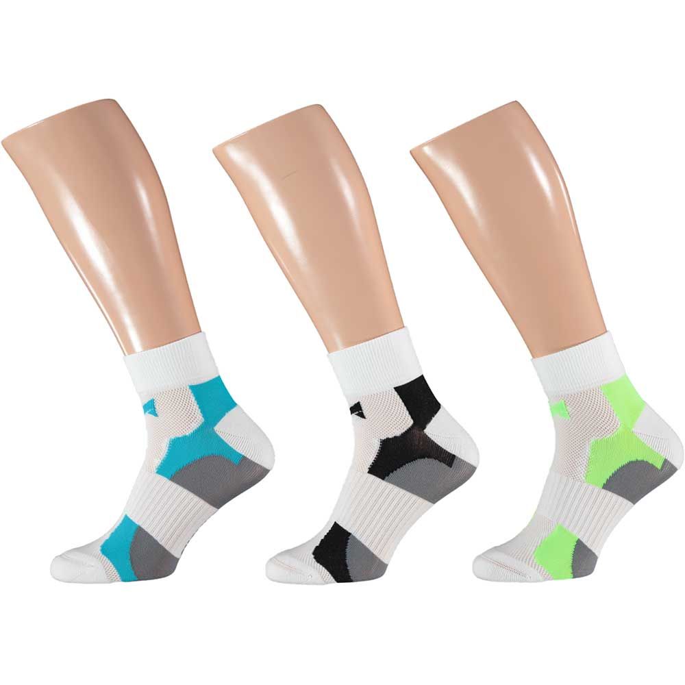 Xtreme 9 Paar Multi White Quarter Radsocken