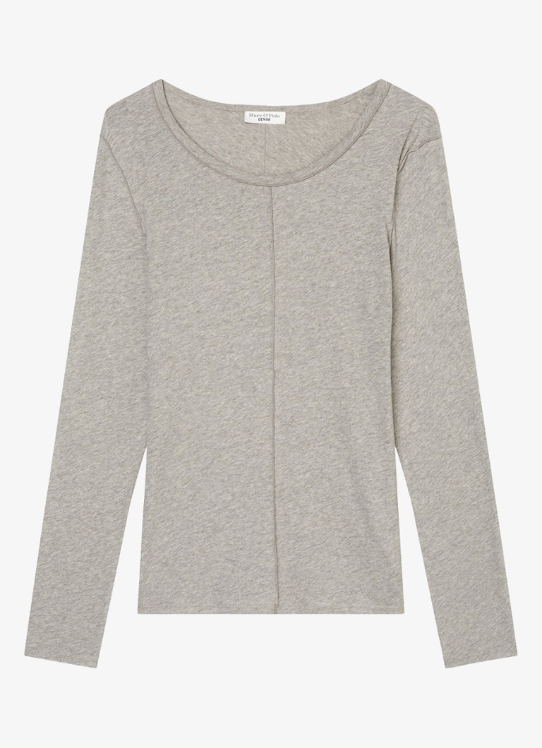 Marc O'Polo Jersey Denim Longsleeve with a melange design