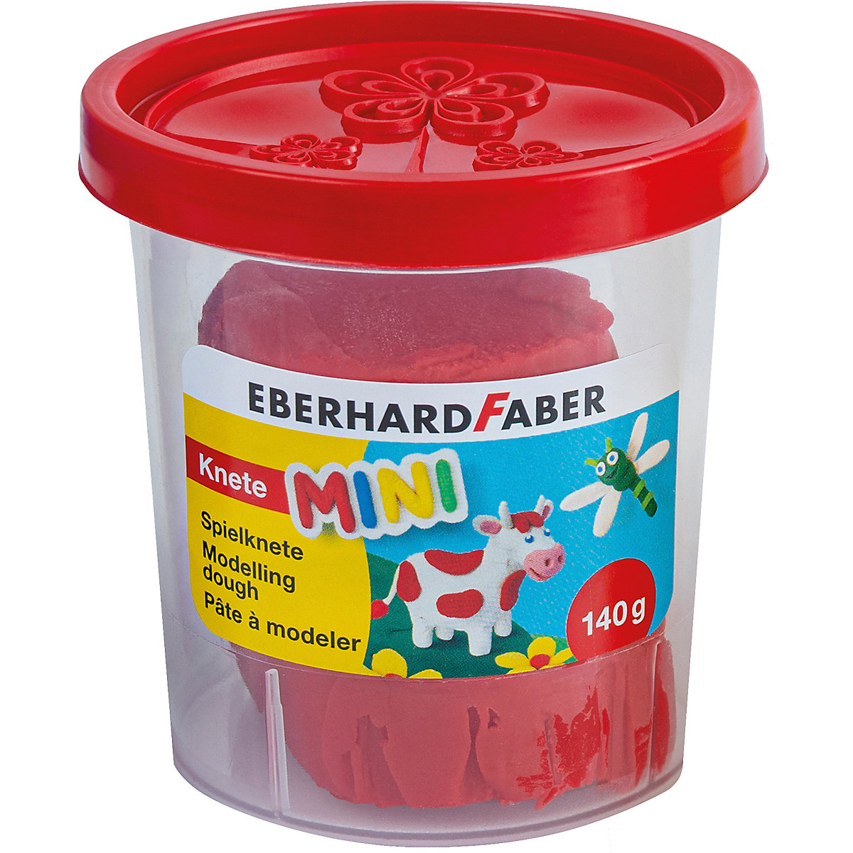 Mini Kids Spielknete Basisfarben, 4 x 140 g