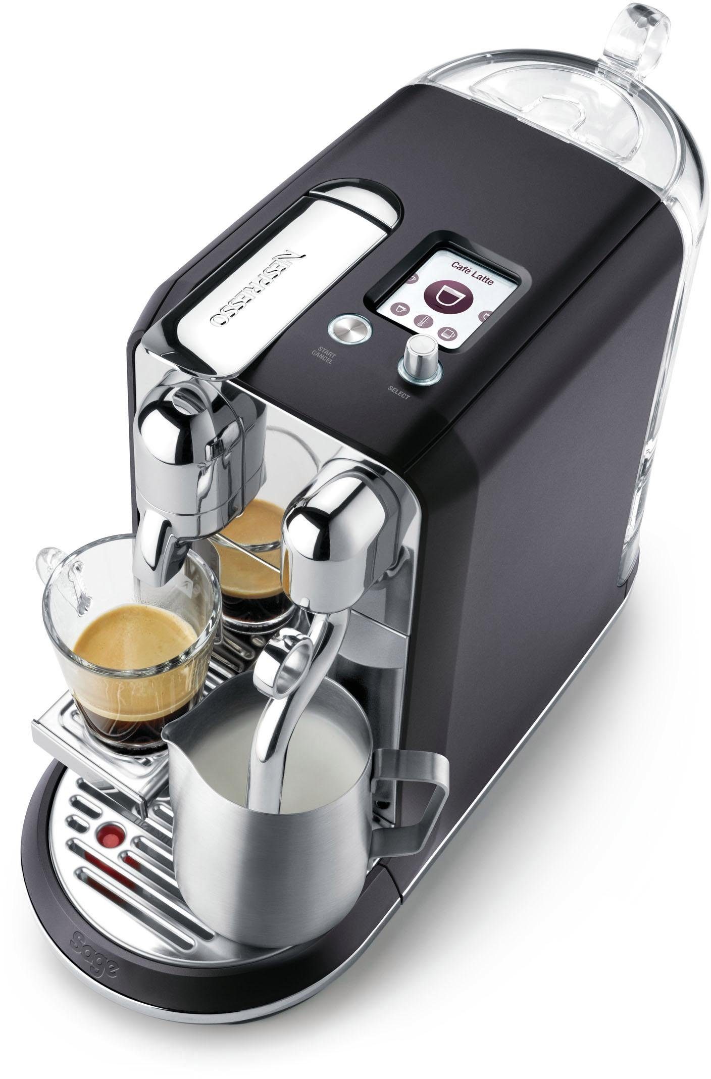 Nespresso Kapselmaschine CreatistaPlus SNE800BTR2EGE1 mit Edelstahlkännchen, inkl. Willkommenspaket mit 14 Kapseln