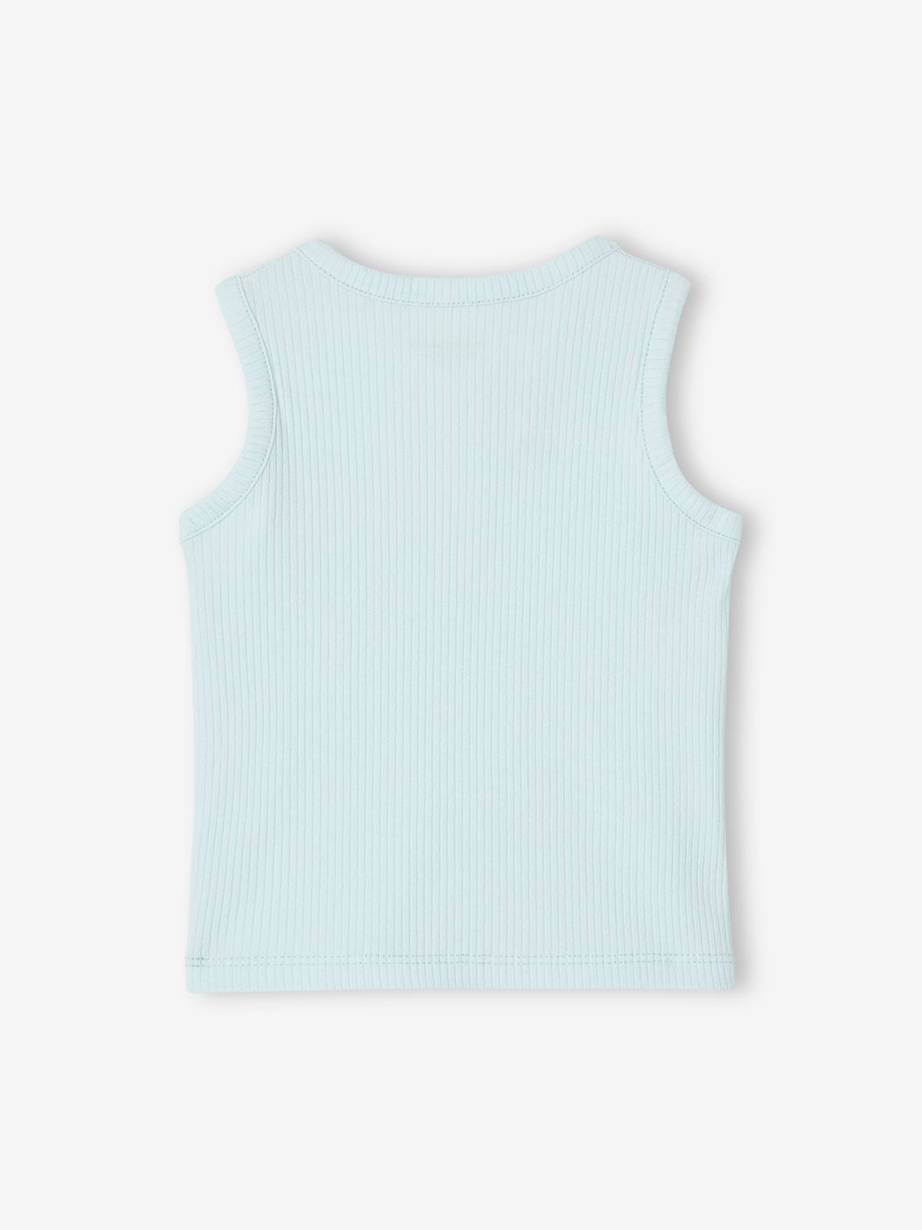 Vertbaudet Geripptes Baby Top Oeko-Tex - wollweiß