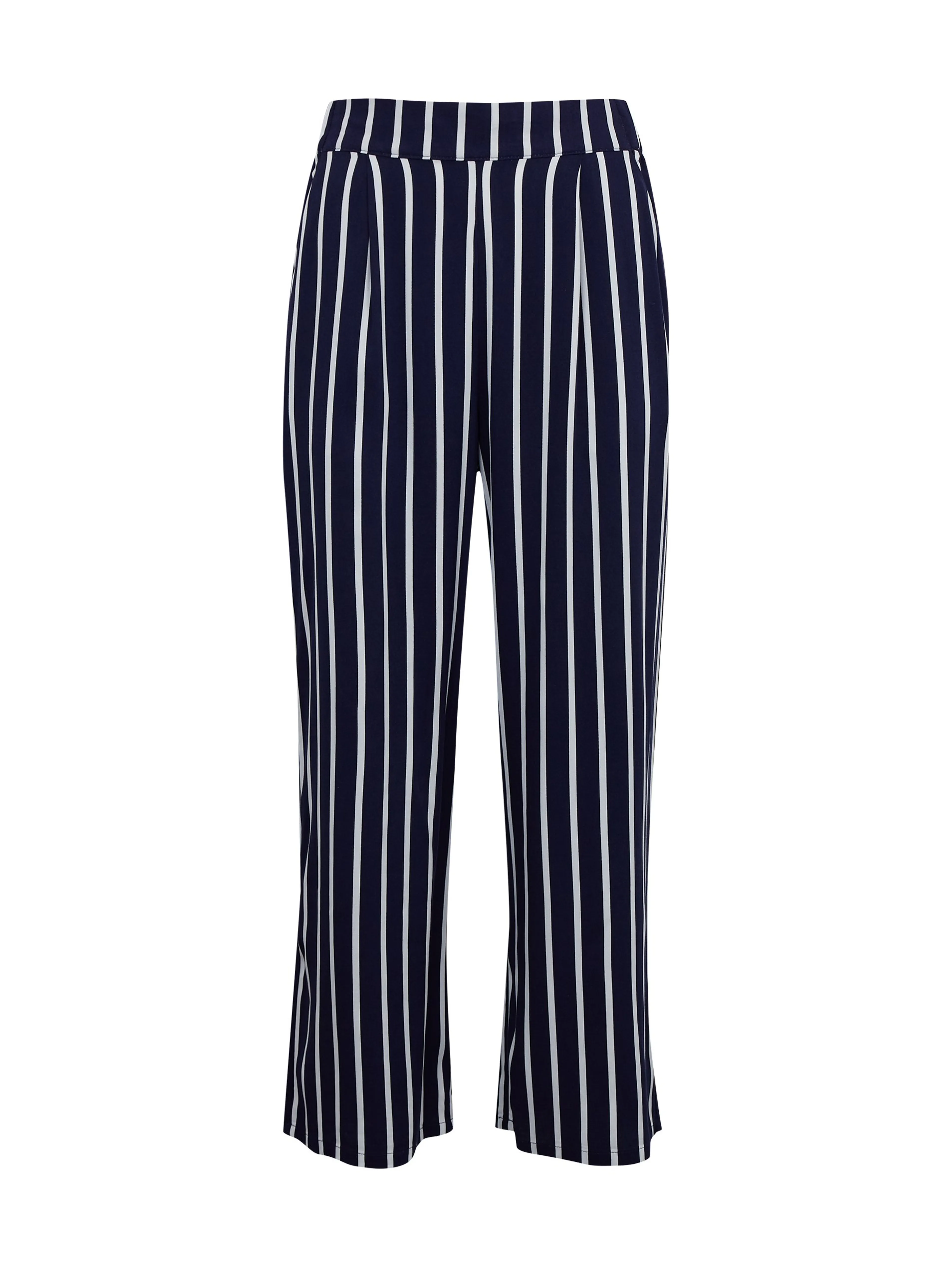 Dunkelblaue gestreifte Damen-Culottes ORSAY