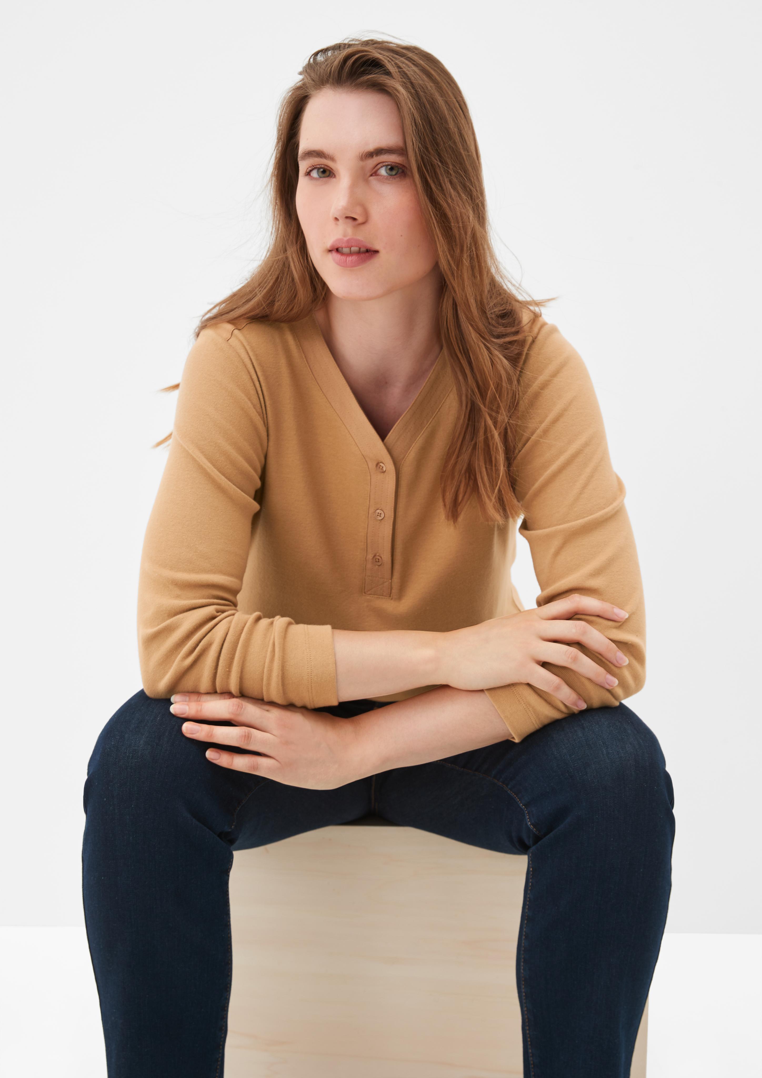 Henley-Shirt aus Stretch-Cotton  2121448-8748