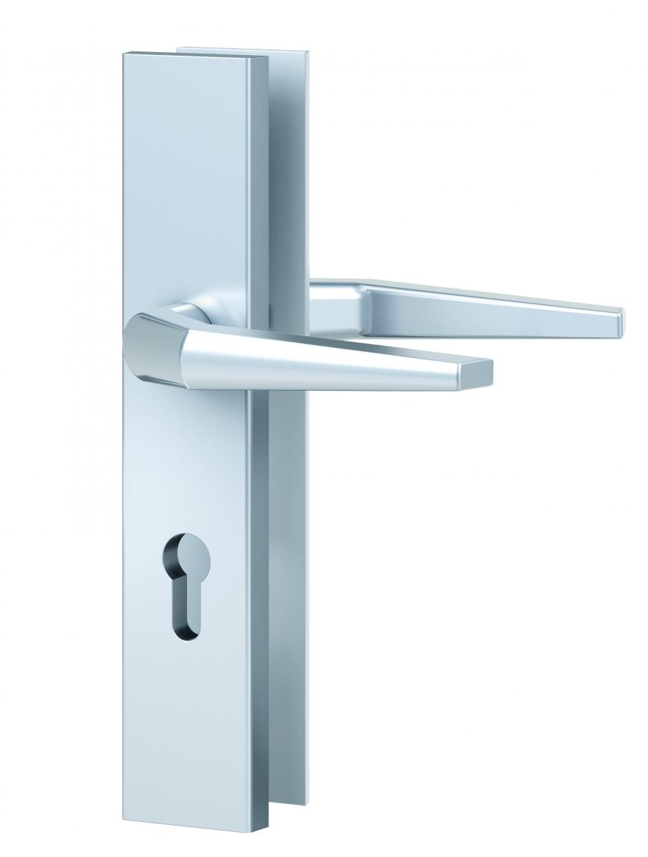 Basi VMS-ES0 ZA Vollmaterial Langschild Schutzbeschlag in Alu Silber