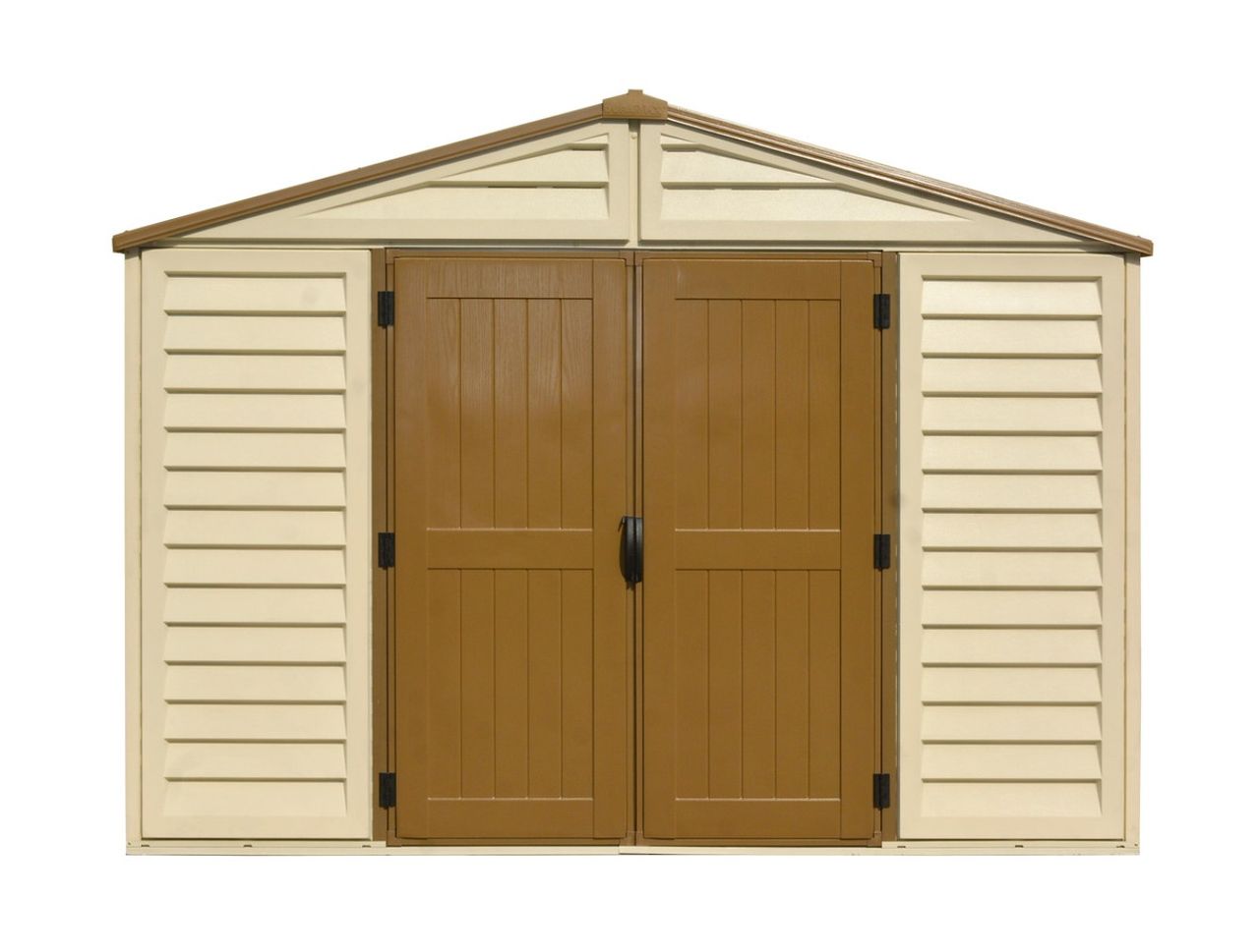 Duramax Kunststoffgerätehaus Duramax WoodBridge Plus 10 m² mit Bodenrahmen (Model 40224 -10x10´)