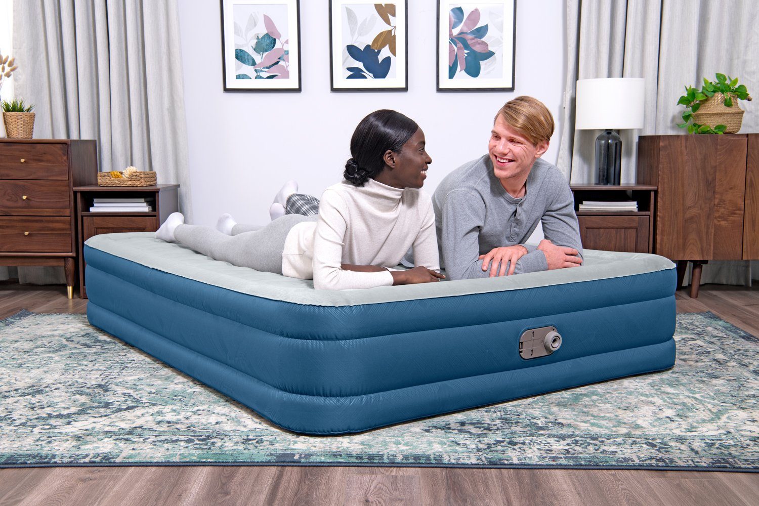 Bestway Luftbett Doppelbett 2 Personen selbstaufblasend Elektropumpe 203 x 152 x 36 cm