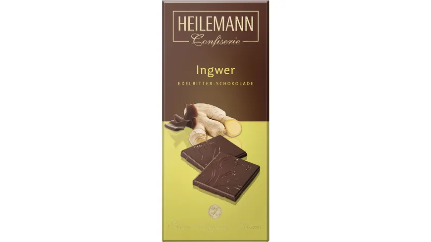 Heilemann Ingwer Edelbitter-Schokolade 80 g