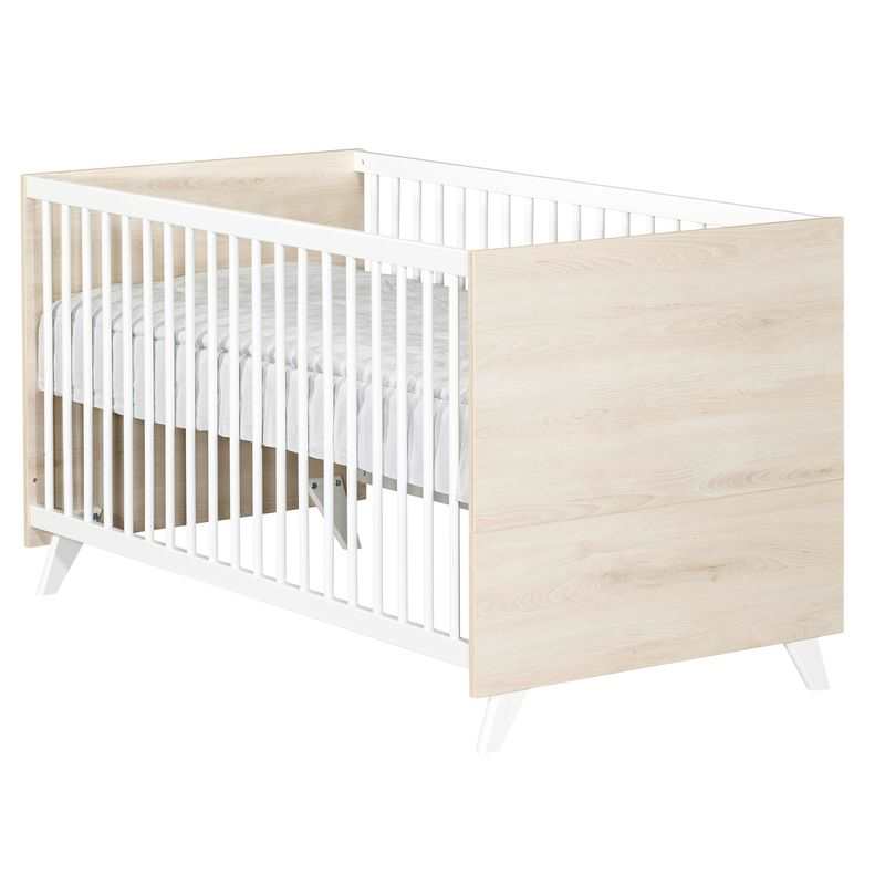 Lit bébé évolutif 140x70 Little big bed Scandi naturel