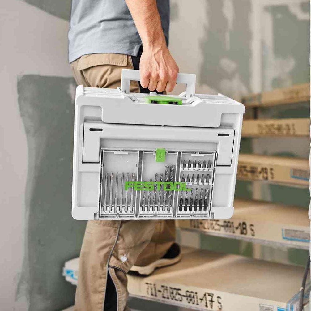 FESTOOL Systainer3 SYS 2 médio 187 mm x 396 mm com tampa 577347