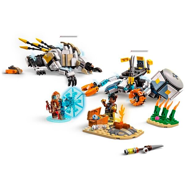 LEGO Horizon Adventures 77037 Aloy in Varl proti Shell-Walkerju in Sawtoothu
