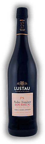 Lustau Pedro Ximenez San Emilio Lustau Pedro Ximenez San Emilio Intensiver Duft nach Karamell und getrockneten Rosinen, Mokka und Trockenobst. 0,75	 Liter - Vol 17%