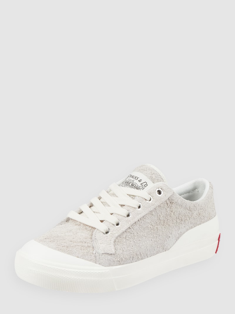 Sneaker aus Veloursleder Modell 'LS1 Low' in beige