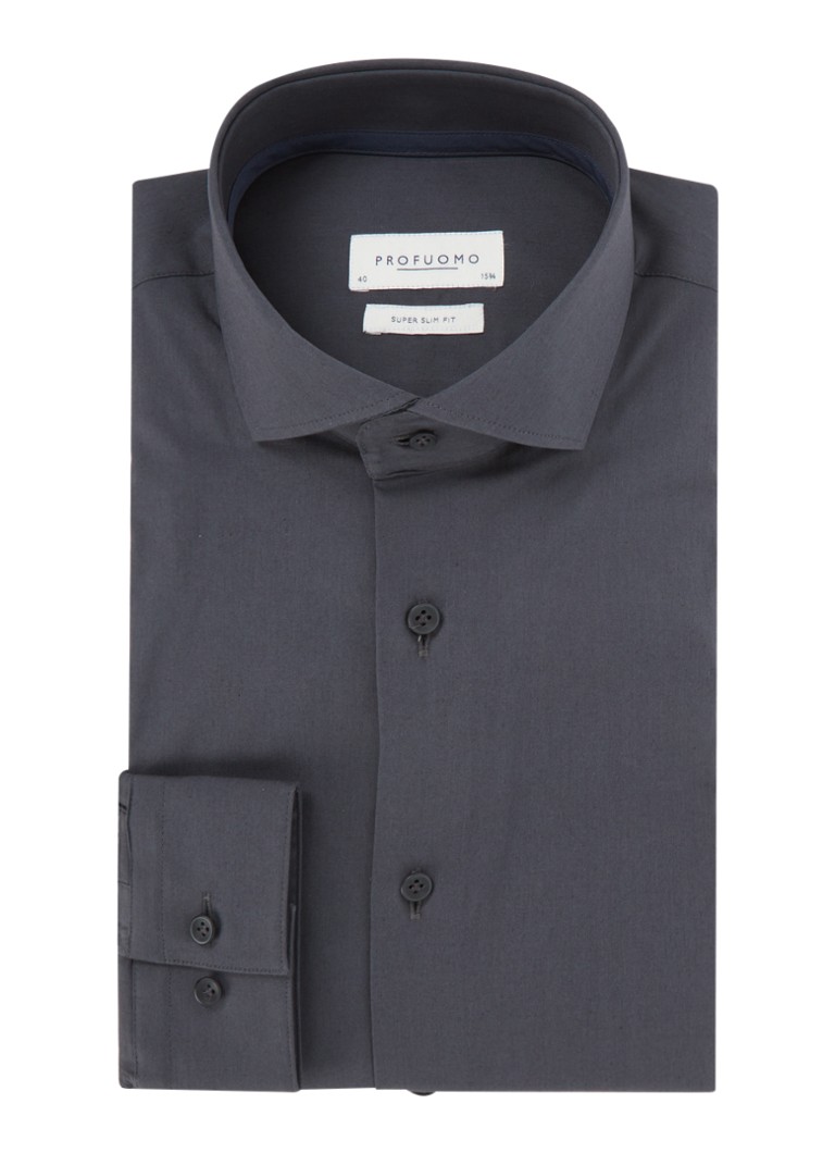Profuomo Extra slim fit košulja s izrezanim ovratnikom