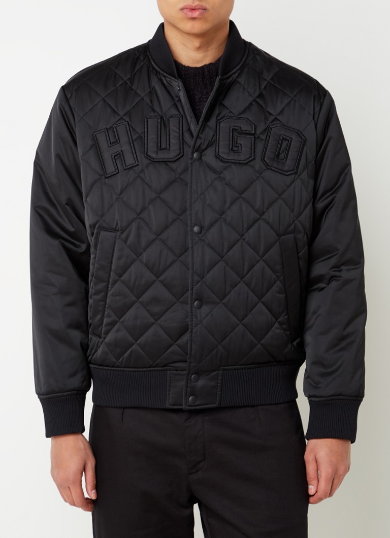 Jachetă bomber matlasată HUGO BOSS cu buzunare laterale și logo