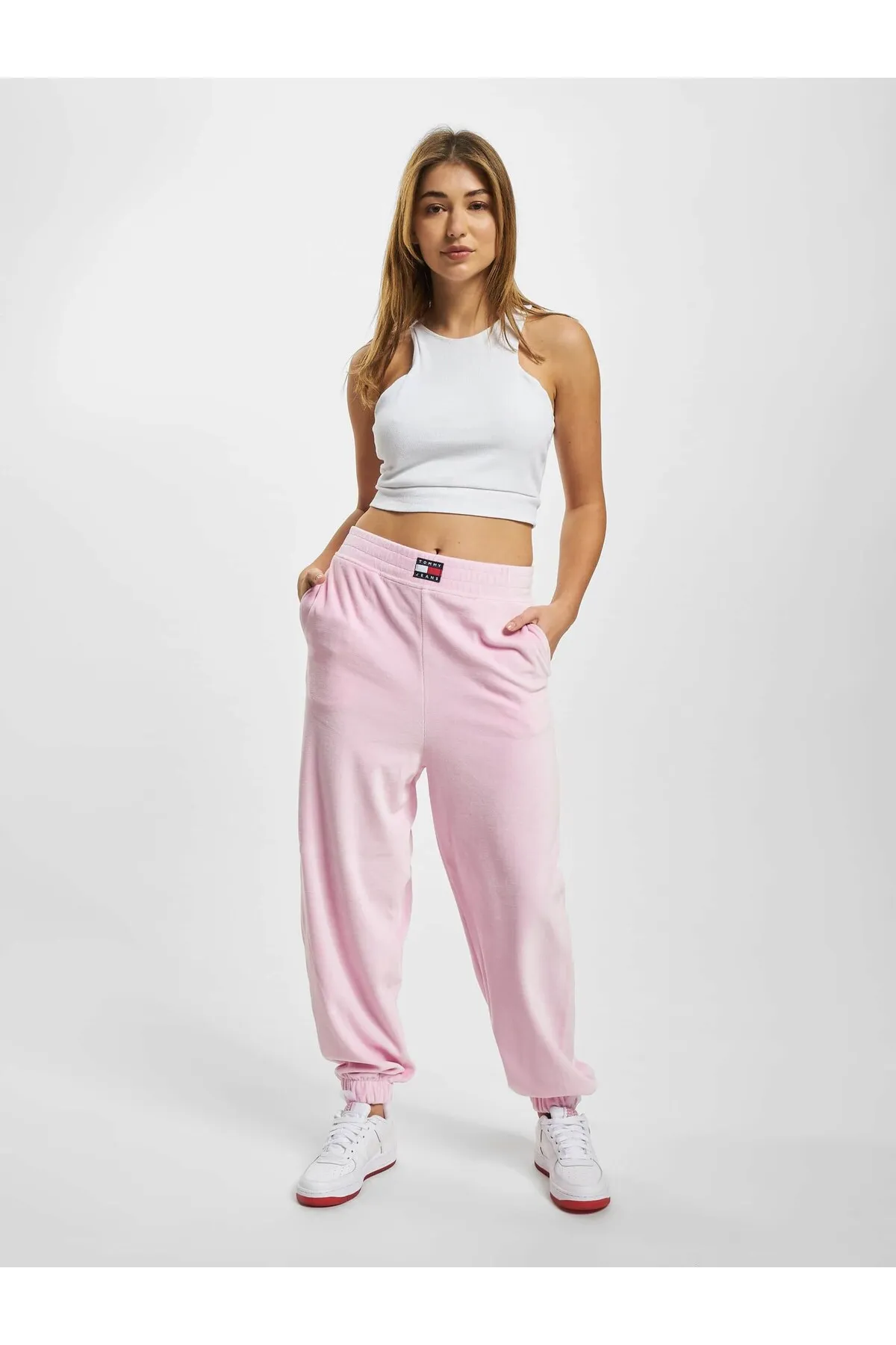 Tommy Hilfiger  Damen Tommy Jeans Velours Abzeichen