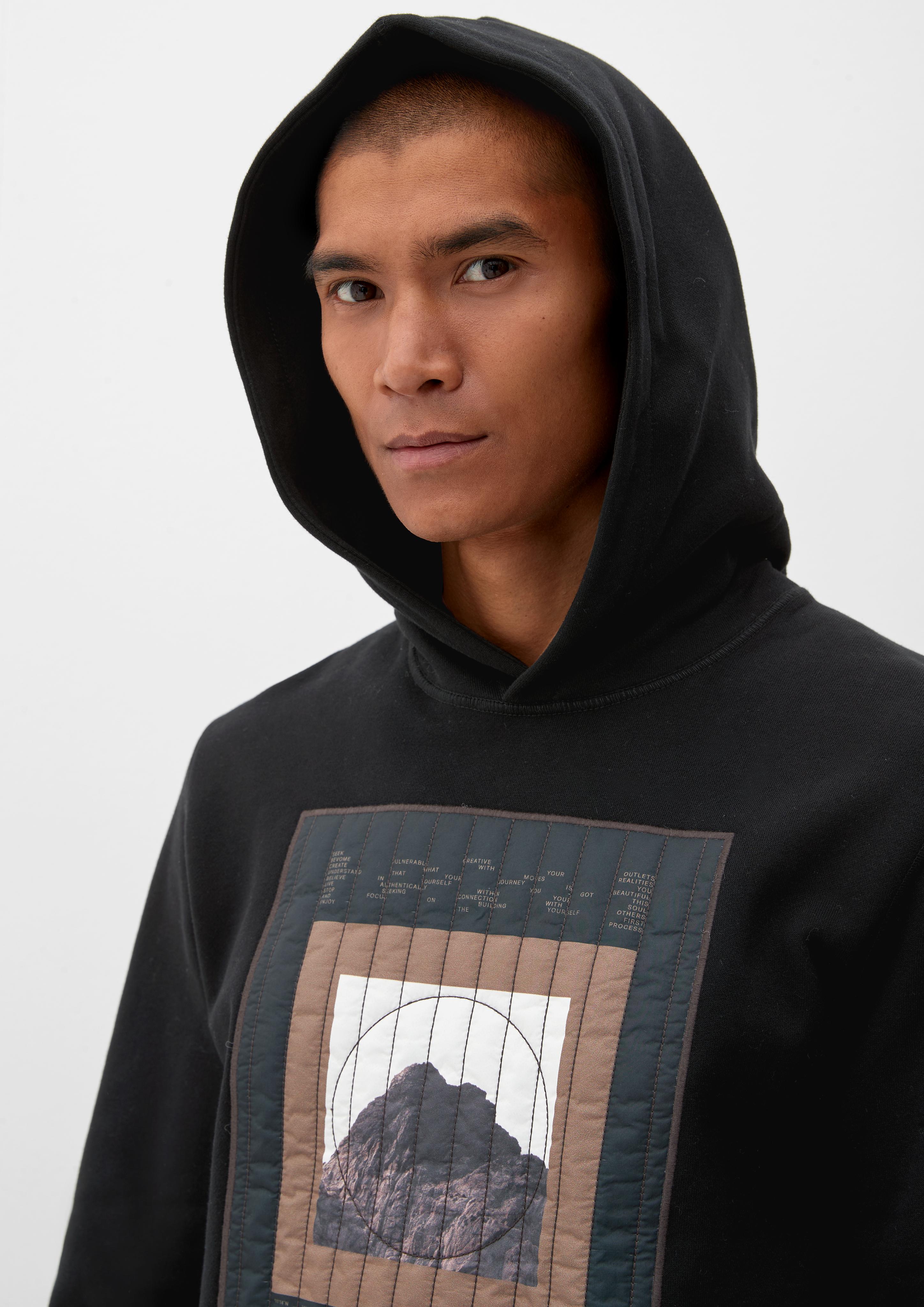 Hoodie mit Applikation  2121126-99D1