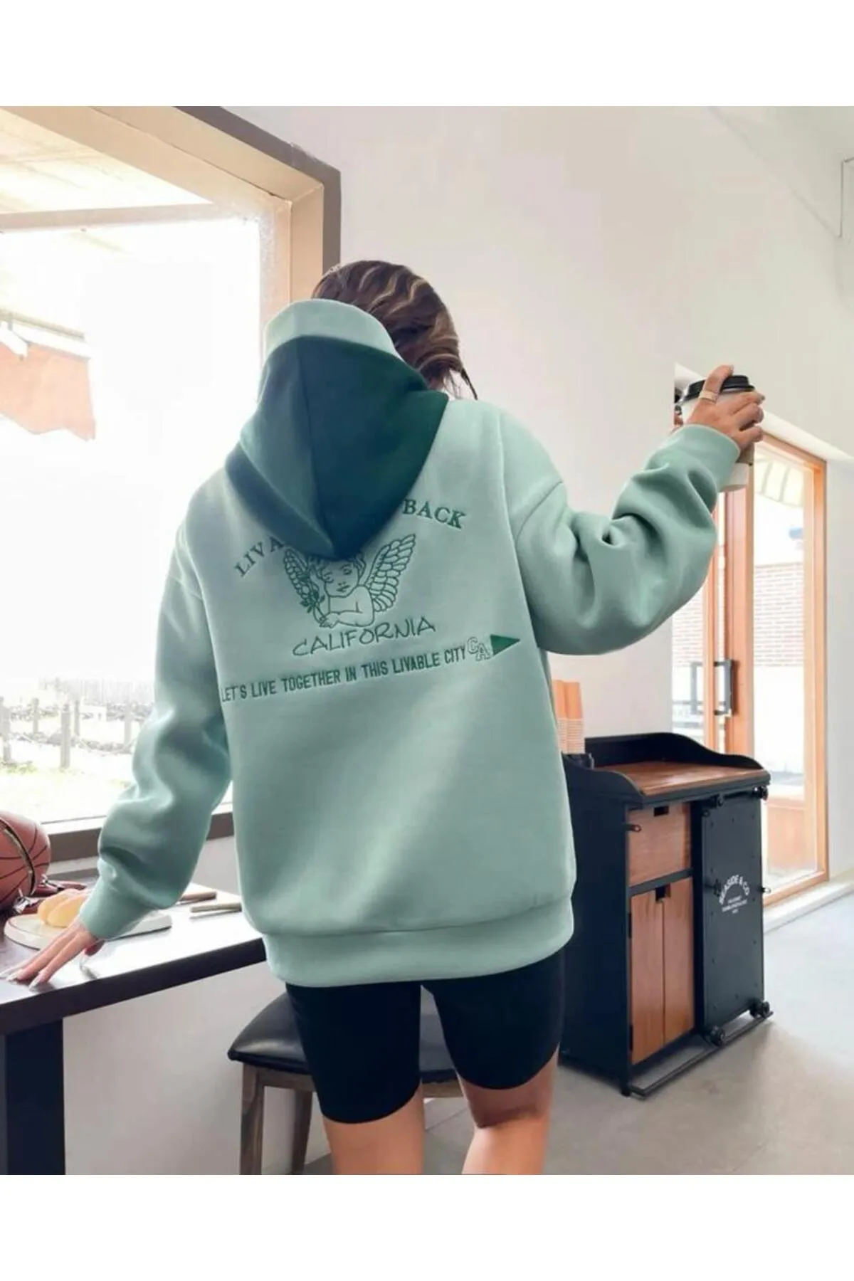MOONBULL  Sweatshirt - Grün - Oversized