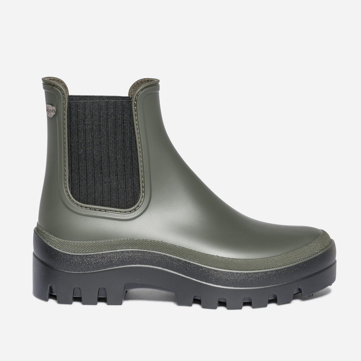 Chelsea boots IGOR kaki à semelle crantée