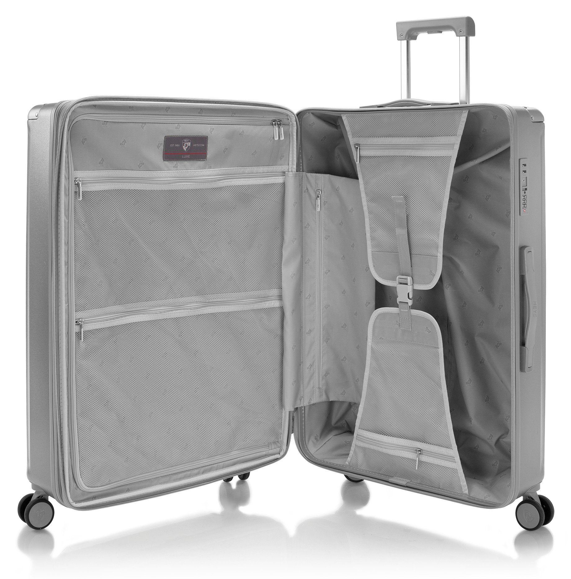 Heys Hartschalen-Trolley Luxe, in verschiedenen Größen und Farben, 4 Rollen, großes Aufgabegepäck